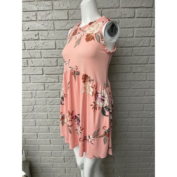 Eyeshadow Multicolored Sleeveless Floral Tunic Dress Size XS - Picture 2 of 10